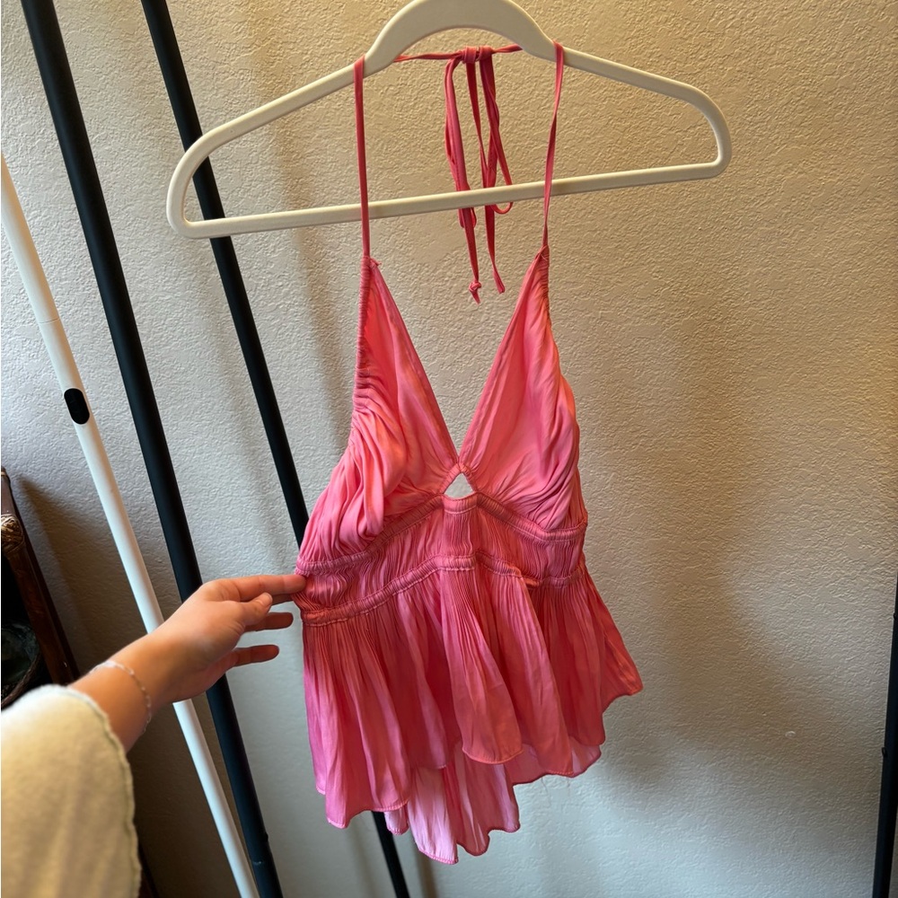 Pink Halter Top